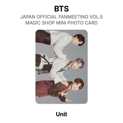 BTS JAPAN OFFICIAL FANMEETING VOL.5 MAGIC SHOP MINI PHOTO CARD Offizielle Photocard