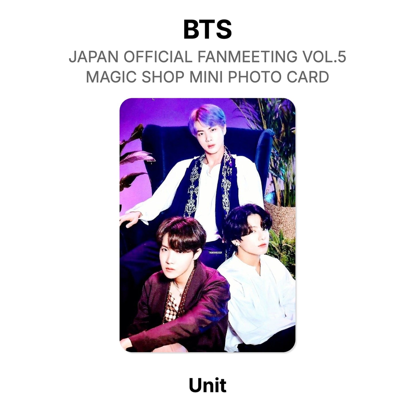 BTS JAPAN OFFICIAL FANMEETING VOL.5 MAGIC SHOP MINI PHOTO CARD Offizielle Photocard
