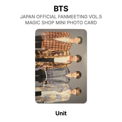 BTS JAPAN OFFICIAL FANMEETING VOL.5 MAGIC SHOP MINI PHOTO CARD Offizielle Photocard