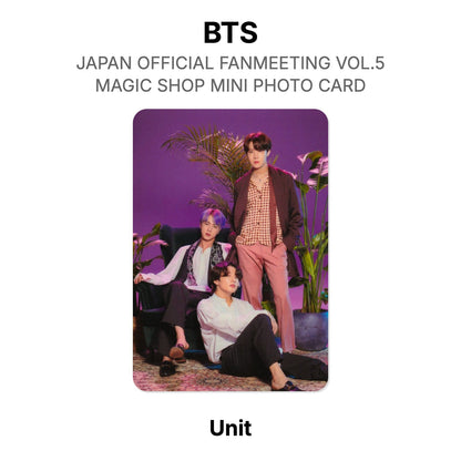 BTS JAPAN OFFICIAL FANMEETING VOL.5 MAGIC SHOP MINI PHOTO CARD Offizielle Photocard