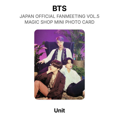 BTS JAPAN OFFICIAL FANMEETING VOL.5 MAGIC SHOP MINI PHOTO CARD Offizielle Photocard