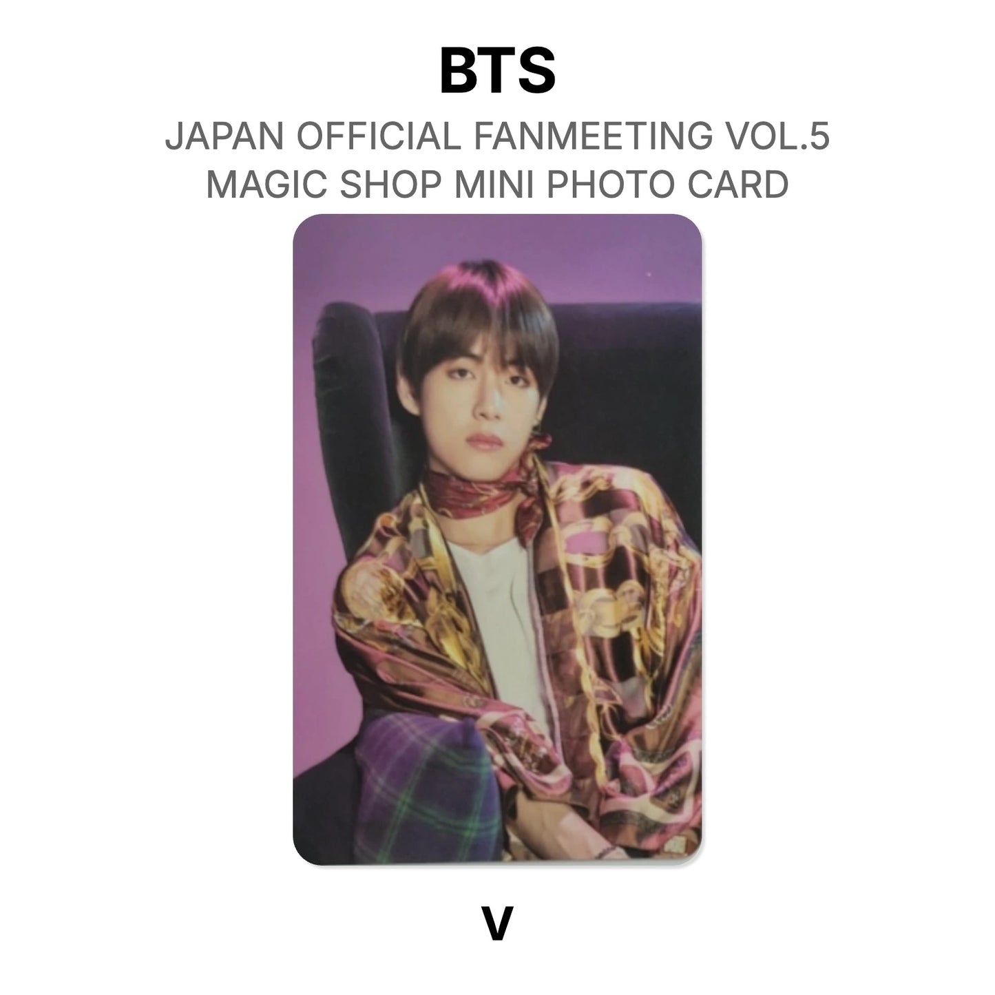 BTS JAPAN OFFICIAL FANMEETING VOL.5 MAGIC SHOP MINI PHOTO CARD Offizielle Photocard