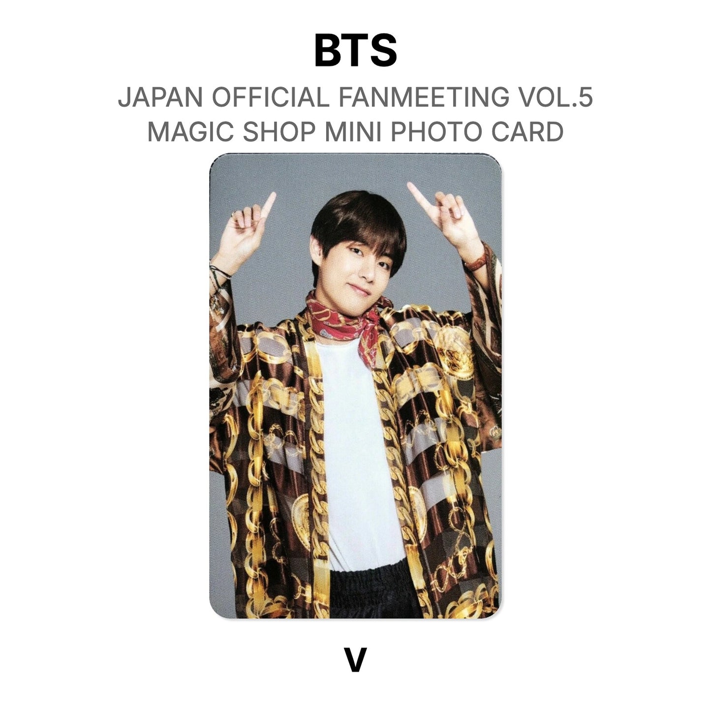 BTS JAPAN OFFICIAL FANMEETING VOL.5 MAGIC SHOP MINI PHOTO CARD Offizielle Photocard