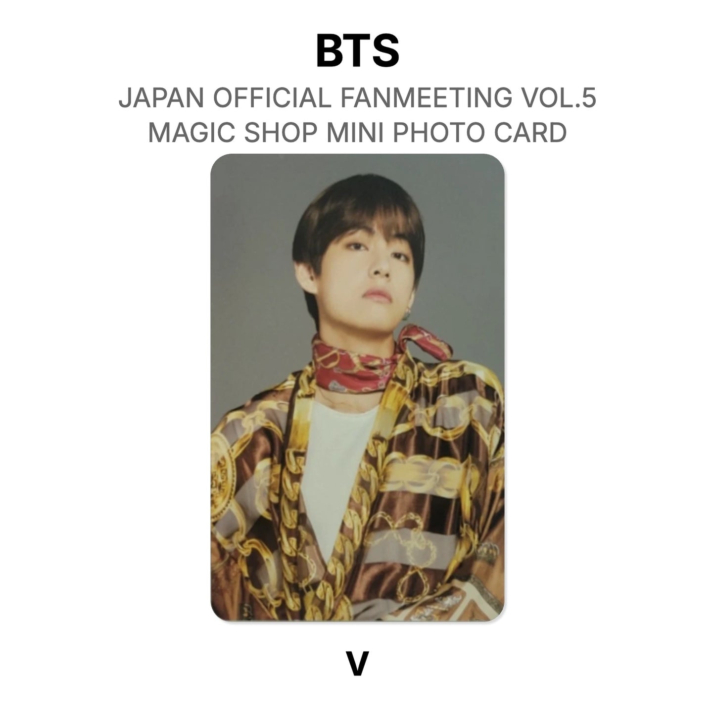 BTS JAPAN OFFICIAL FANMEETING VOL.5 MAGIC SHOP MINI PHOTO CARD Offizielle Photocard