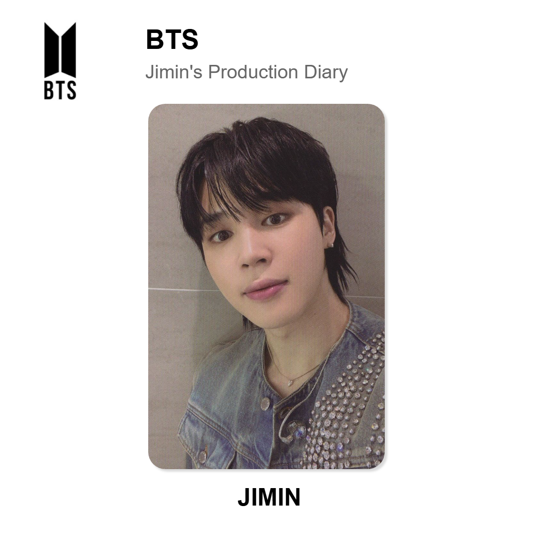 BTS Jimin's Production Diary Offizielle Photocard