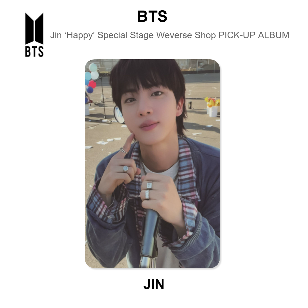 BTS Jin ‘Happy’ Special Stage Weverse Shop PICK-UP ALBUM Official Photocard