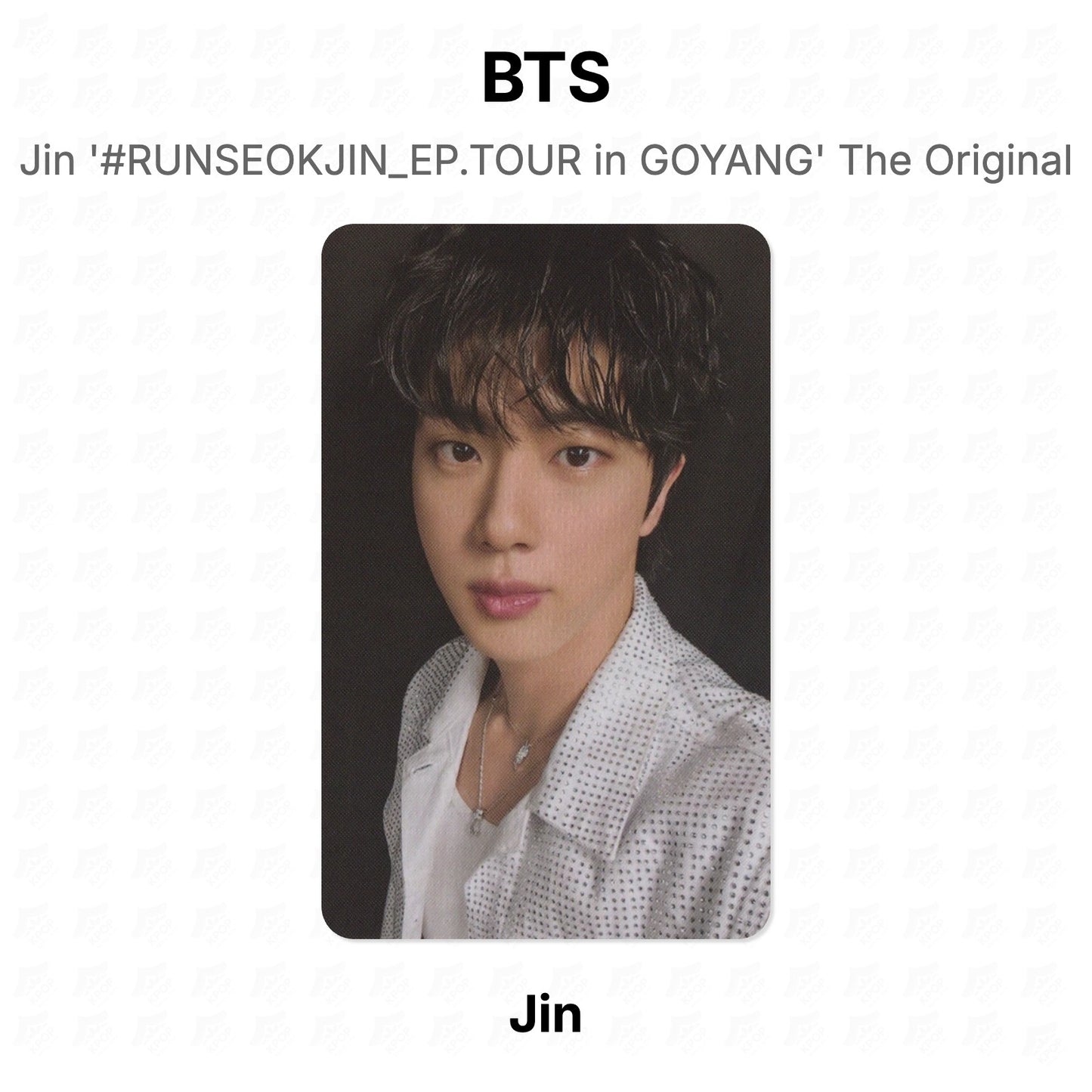 BTS Jin '#RUNSEOKJIN_EP.TOUR in GOYANG' The Original Official Photocard