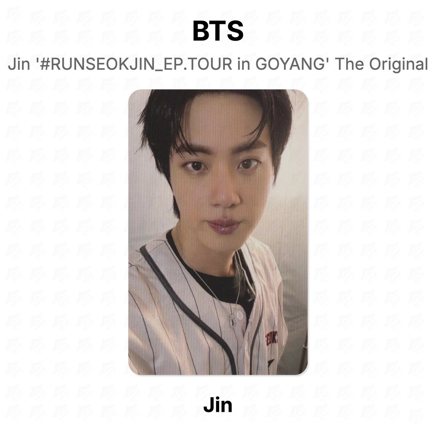 BTS Jin '#RUNSEOKJIN_EP.TOUR in GOYANG' The Original Official Photocard