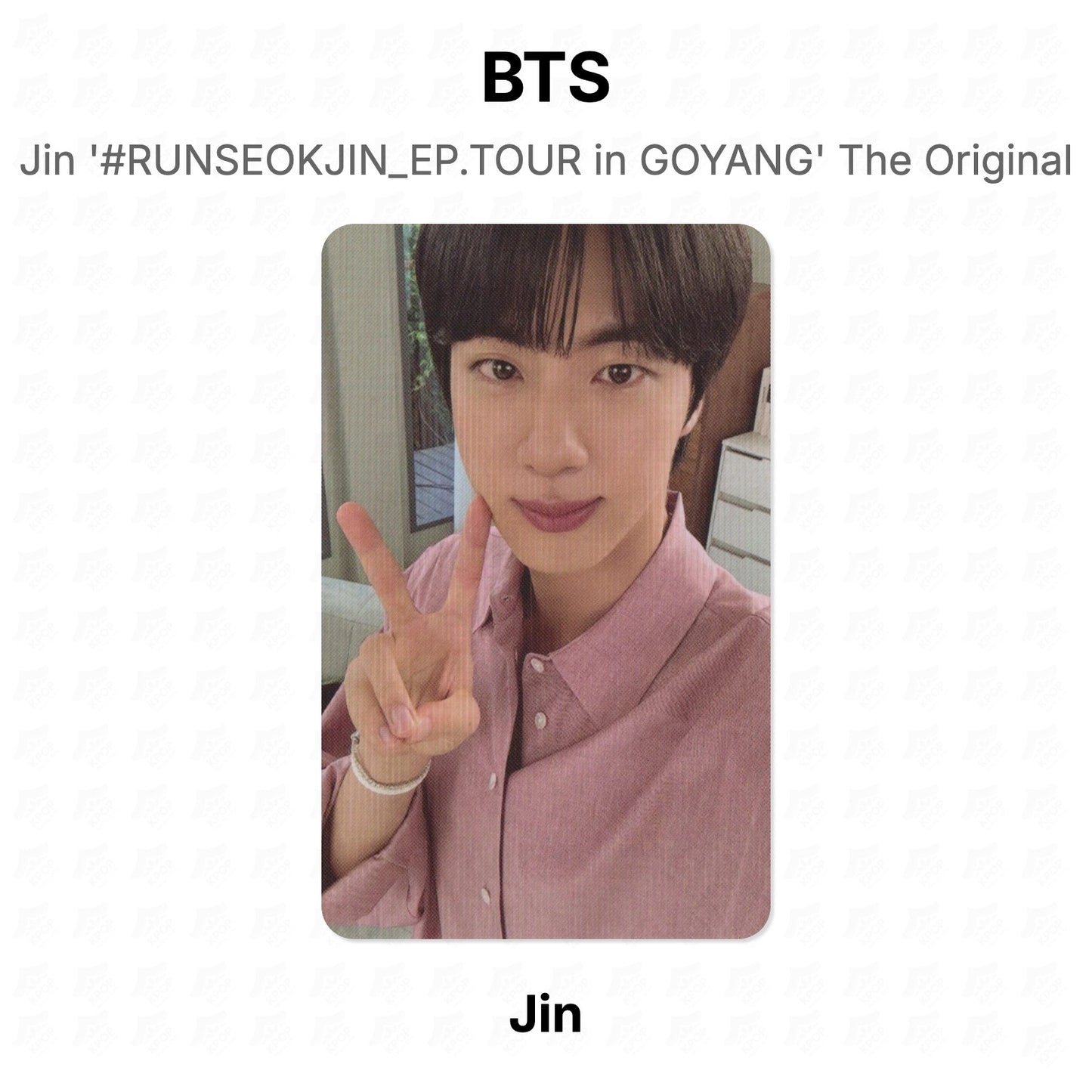BTS Jin '#RUNSEOKJIN_EP.TOUR in GOYANG' The Original Official Photocard