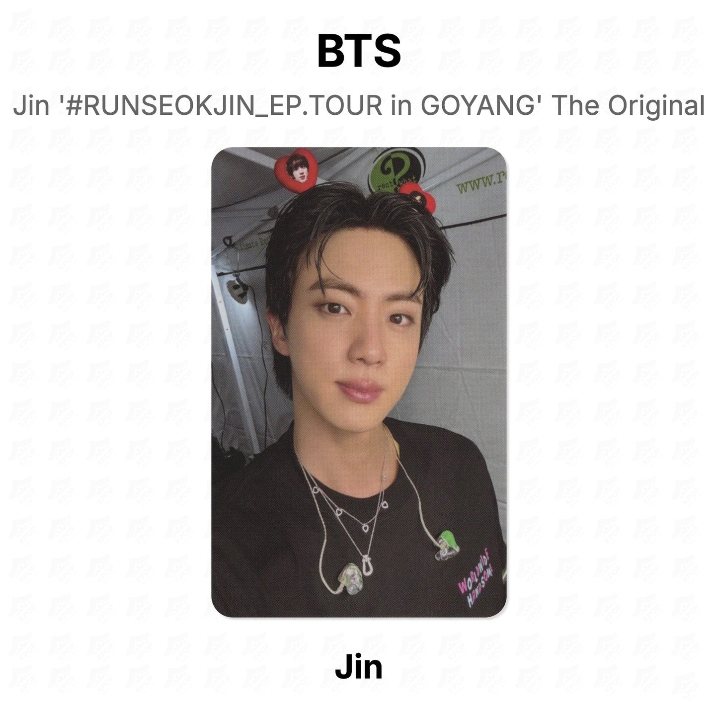 BTS Jin '#RUNSEOKJIN_EP.TOUR in GOYANG' The Original Official Photocard