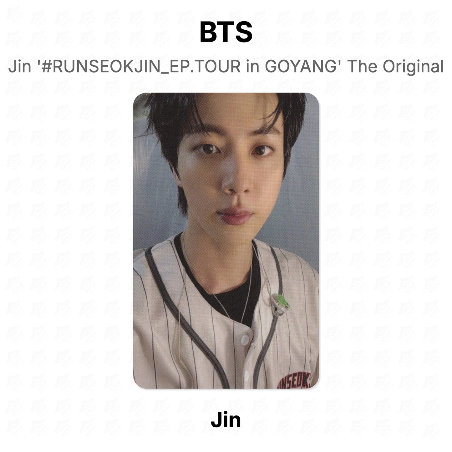 BTS Jin '#RUNSEOKJIN_EP.TOUR in GOYANG' The Original Official Photocard