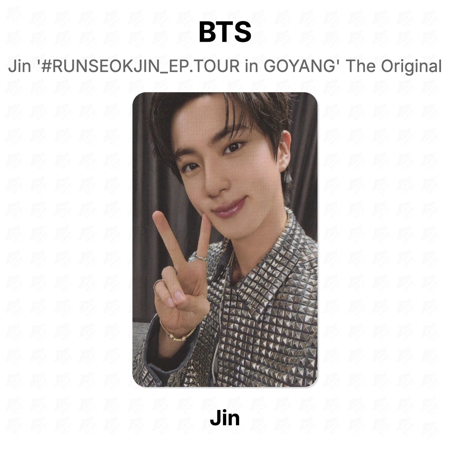 BTS Jin '#RUNSEOKJIN_EP.TOUR in GOYANG' The Original Official Photocard