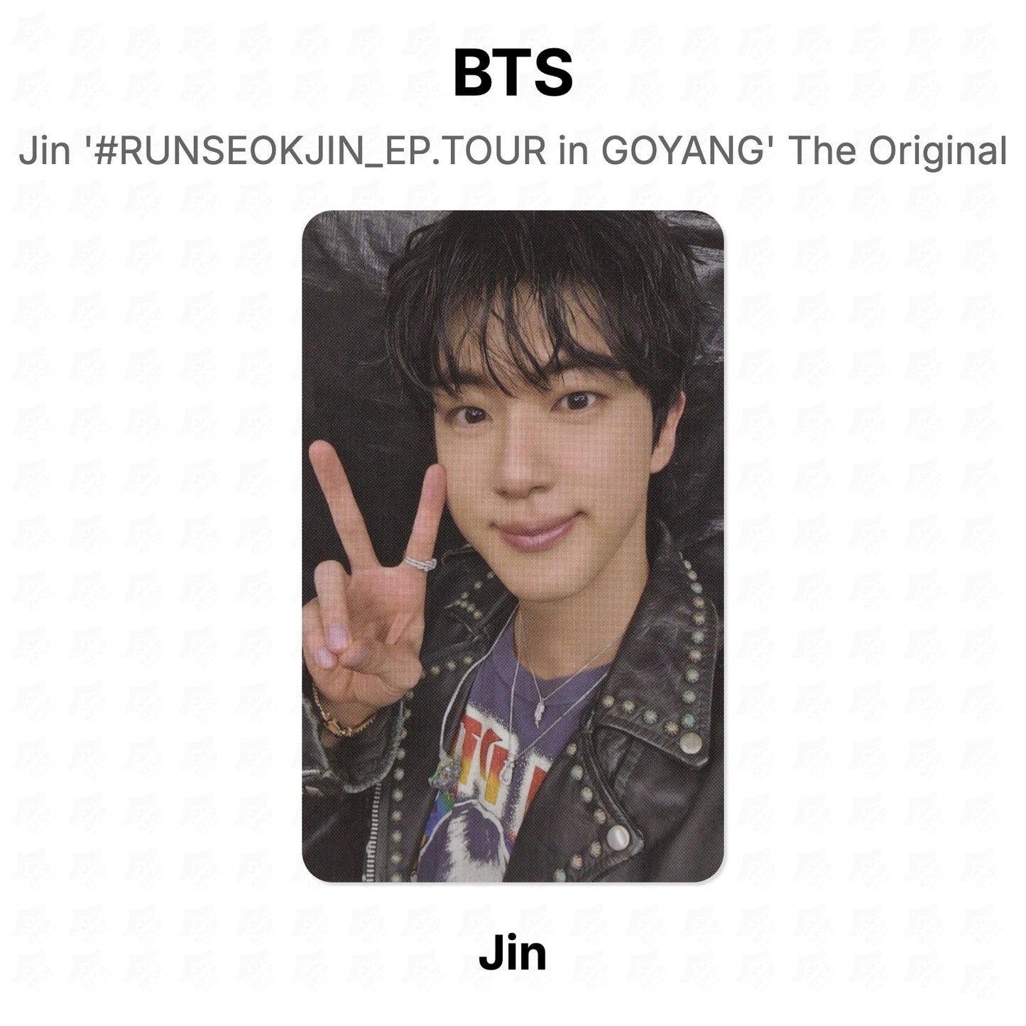 BTS Jin '#RUNSEOKJIN_EP.TOUR in GOYANG' The Original Official Photocard