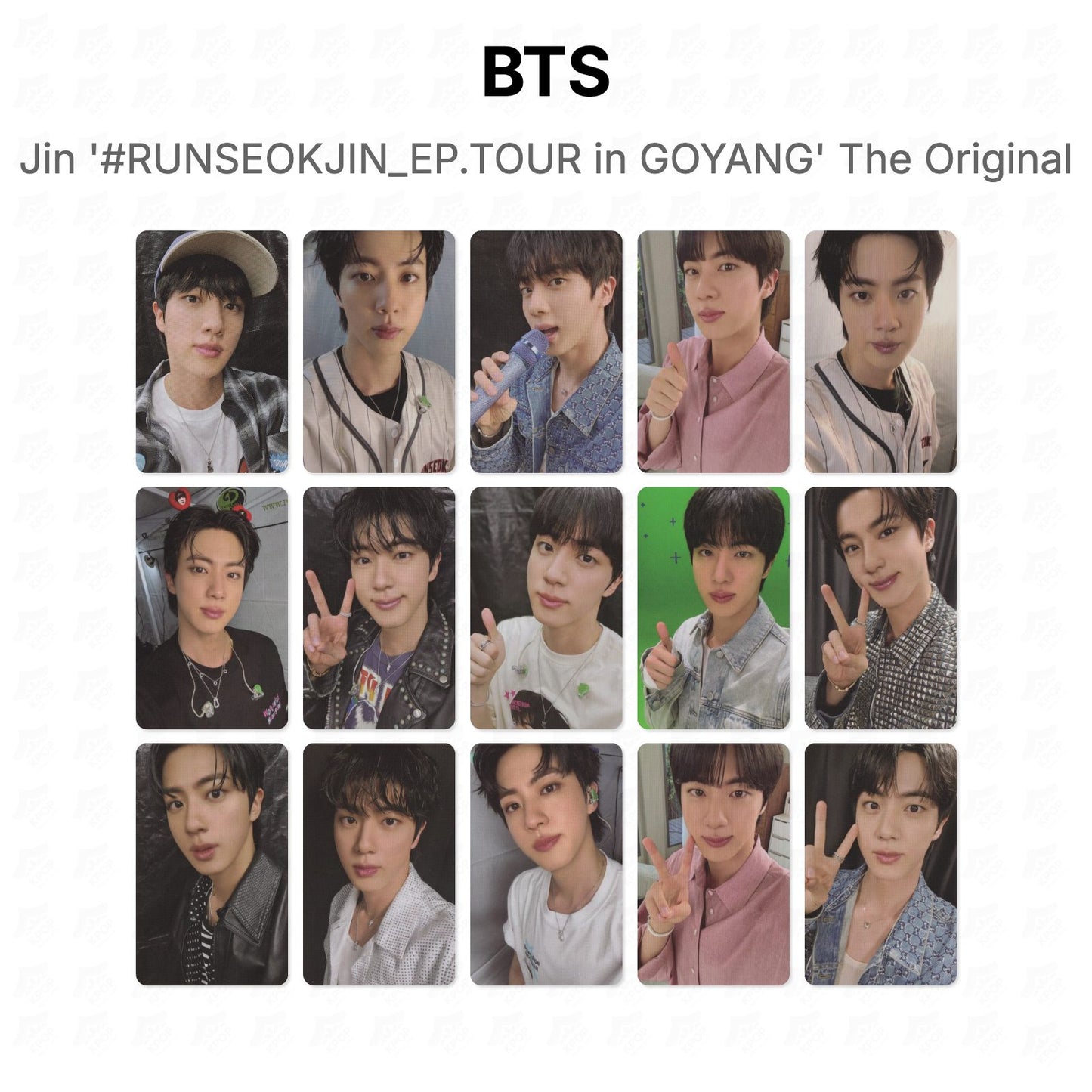 BTS Jin '#RUNSEOKJIN_EP.TOUR in GOYANG' The Original Official Photocard