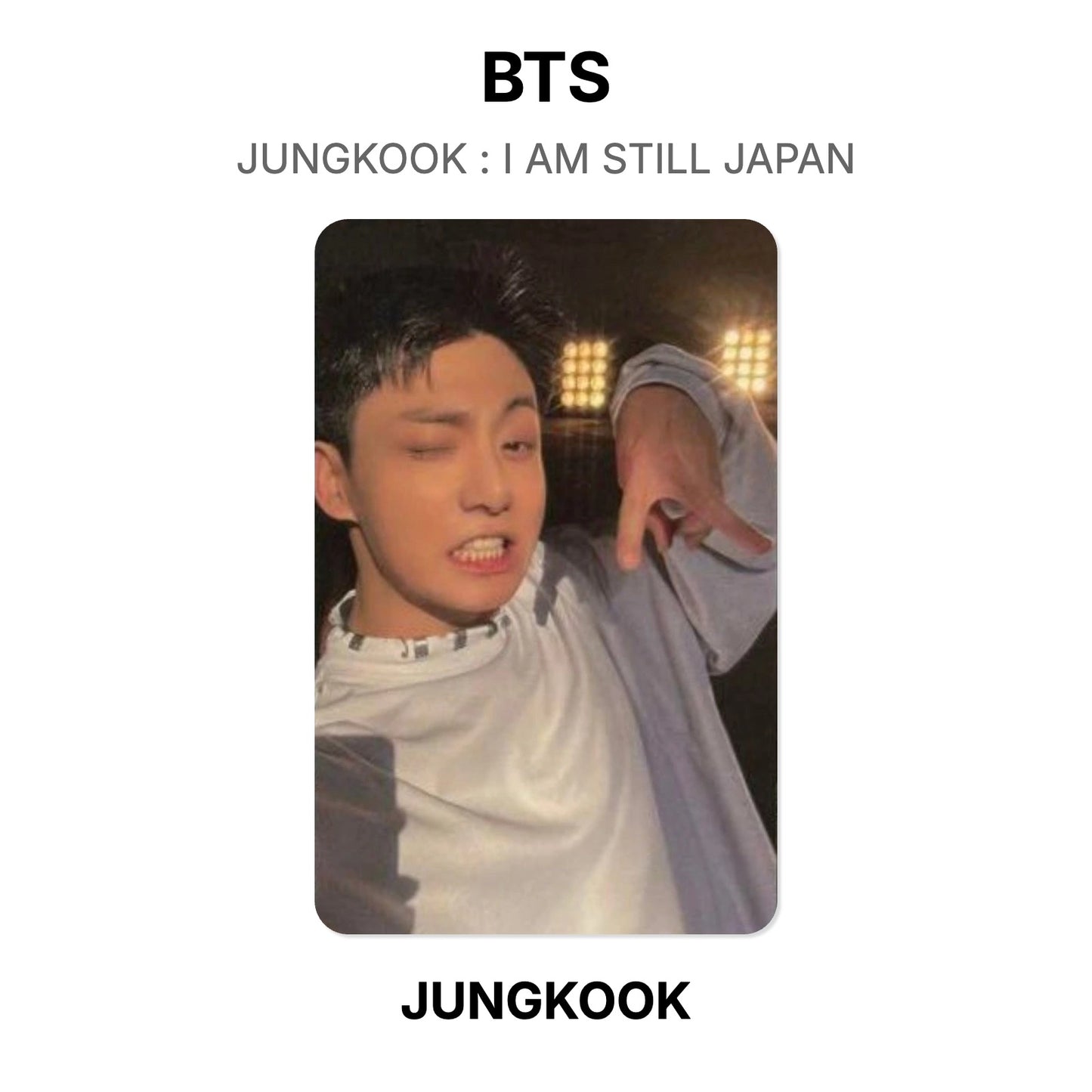 BTS JUNGKOOK : I AM STILL JAPAN Official Photocard