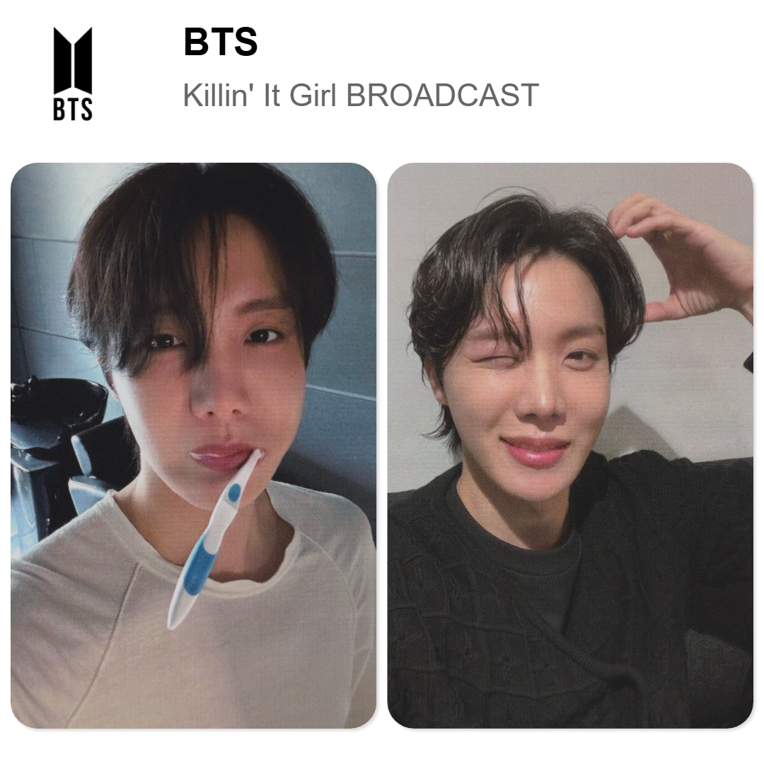 BTS Killin' It Girl BROADCAST Official Photocard