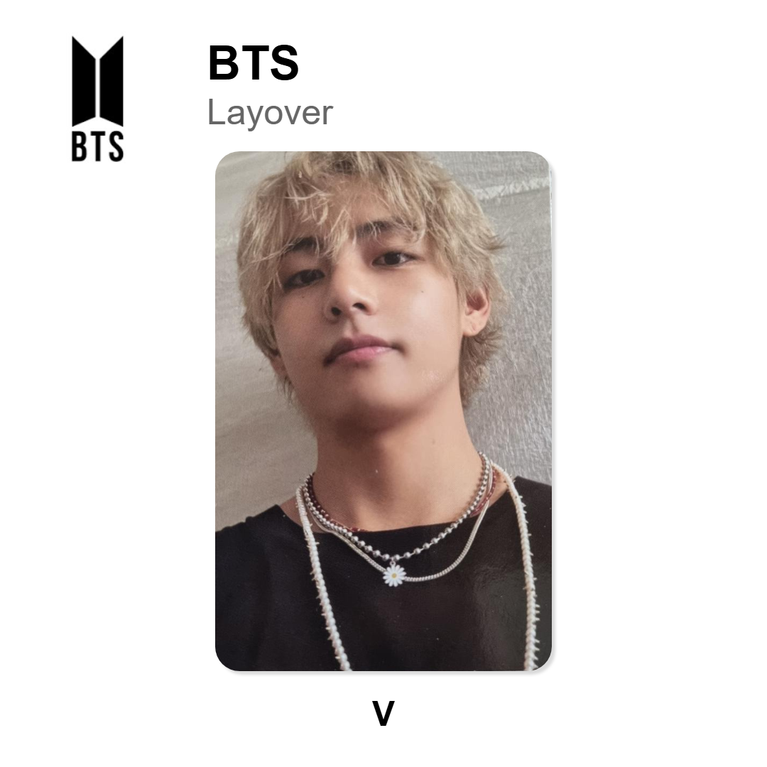 BTS Layover officiellt Photocard