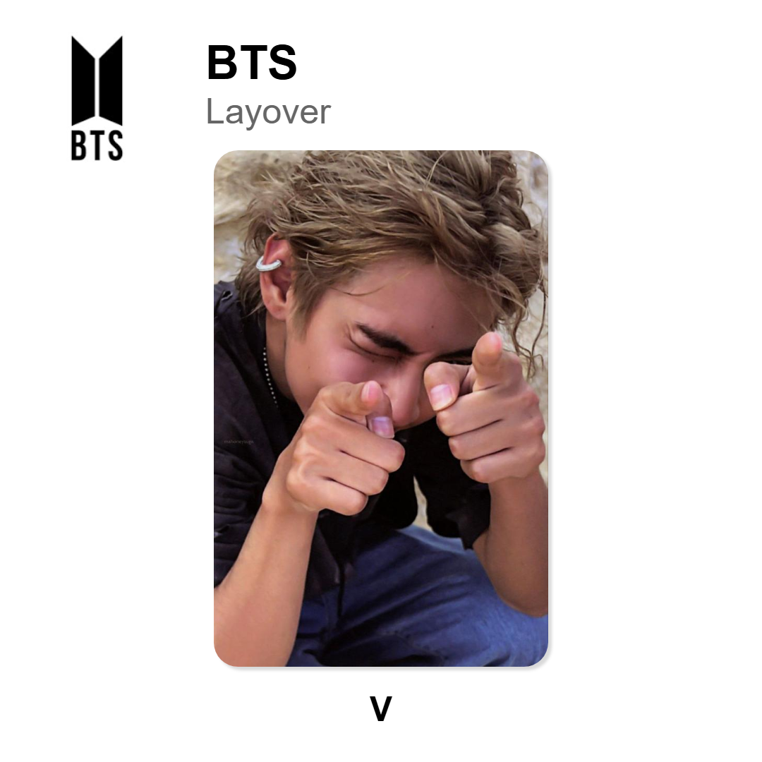 BTS Layover officiellt Photocard