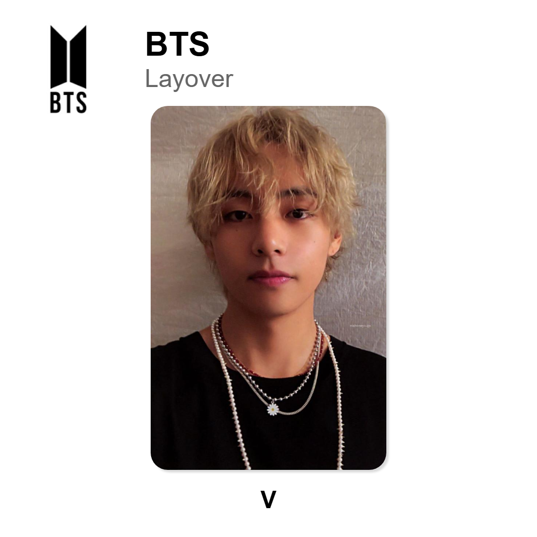 BTS Layover officiellt Photocard