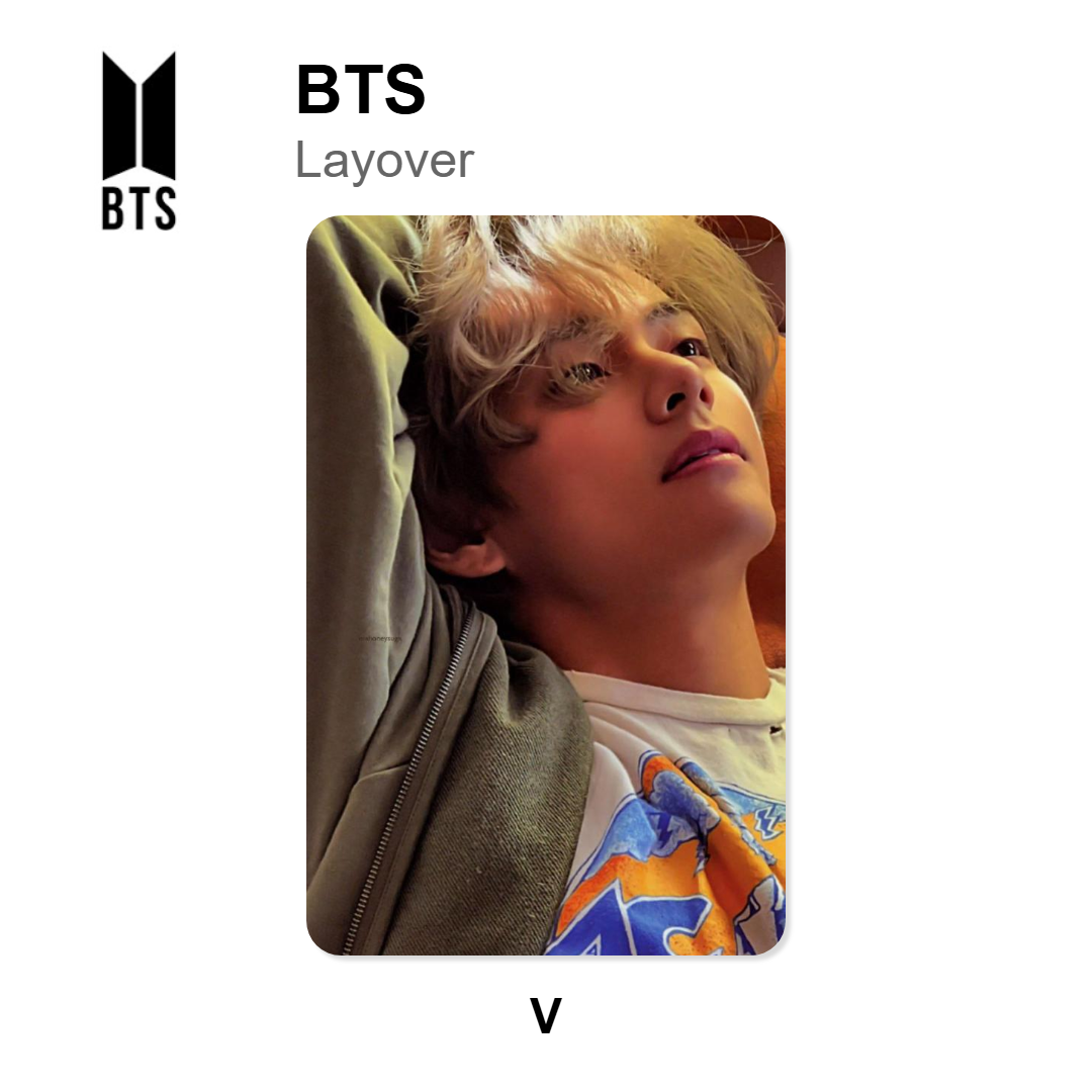 BTS Layover officiellt Photocard