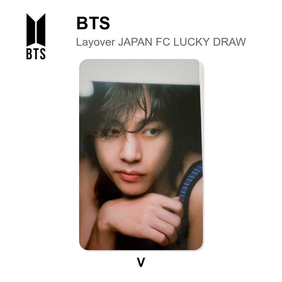 BTS Layover JAPAN FC LUCKY DRAW Official Photocard