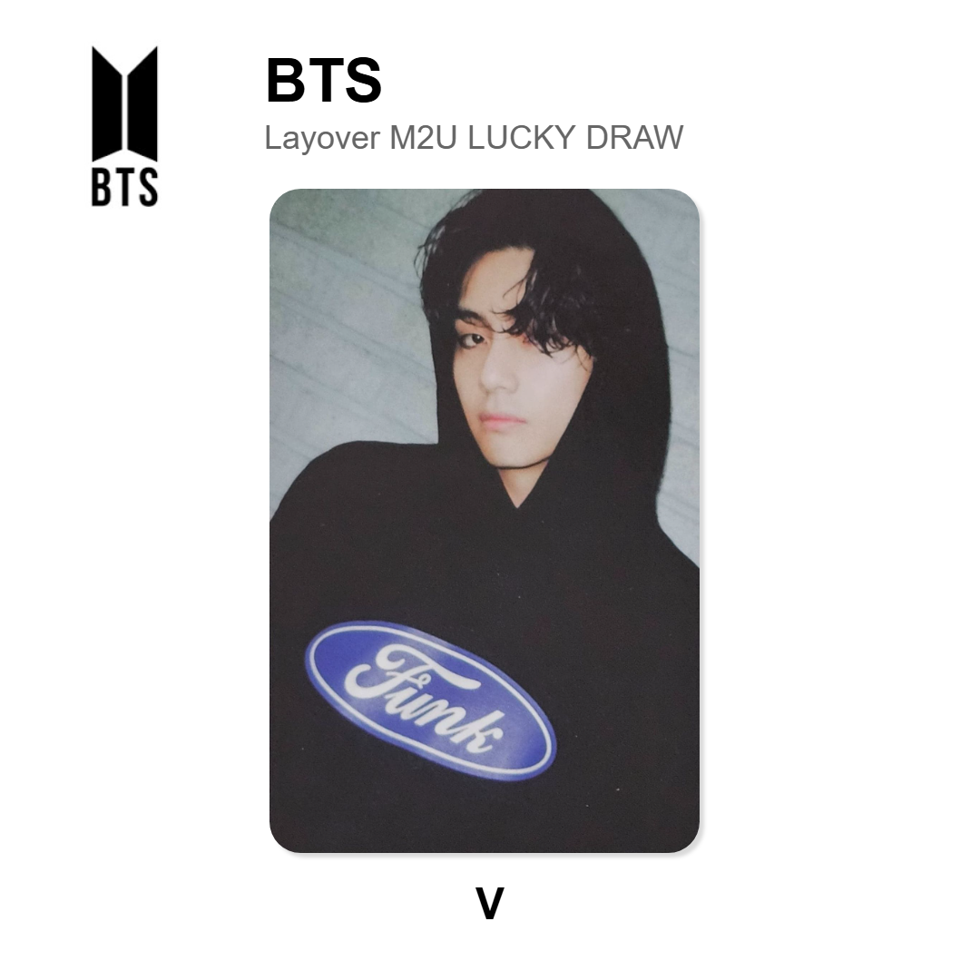 BTS Layover M2U LUCKY DRAW Official Photocard