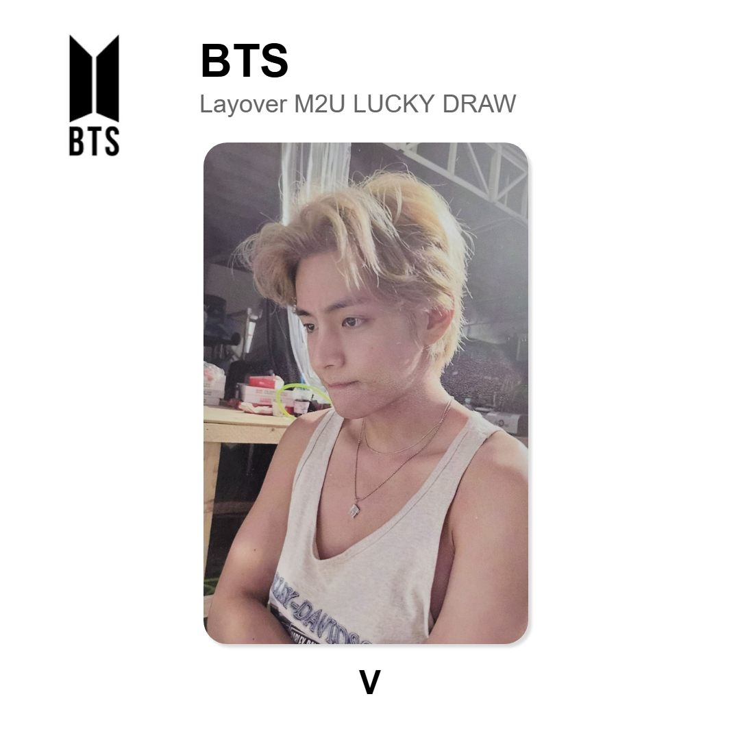 BTS Layover M2U LUCKY DRAW Official Photocard