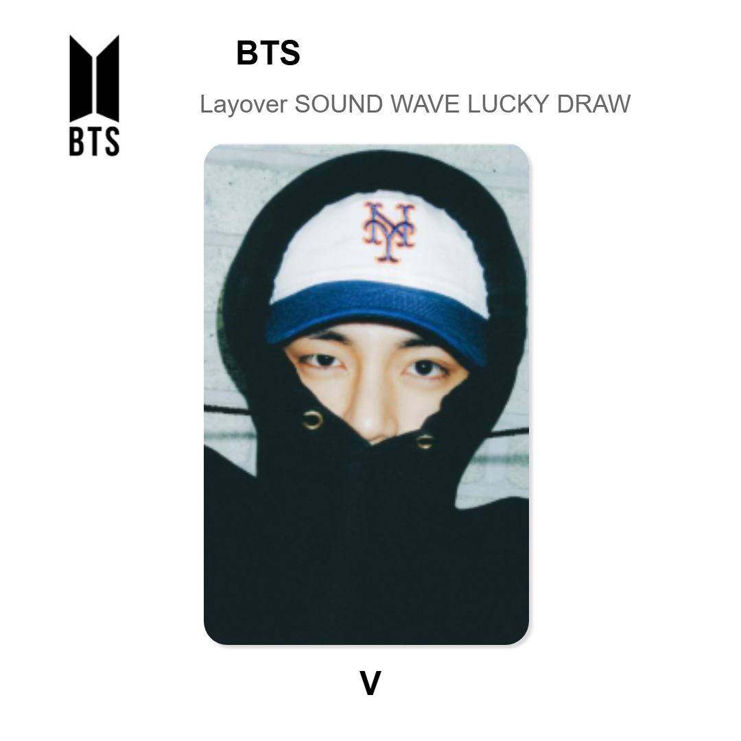 BTS Layover SOUND WAVE LUCKY DRAW Official Photocard