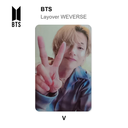 BTS Layover WEVERSE officiellt Photocard