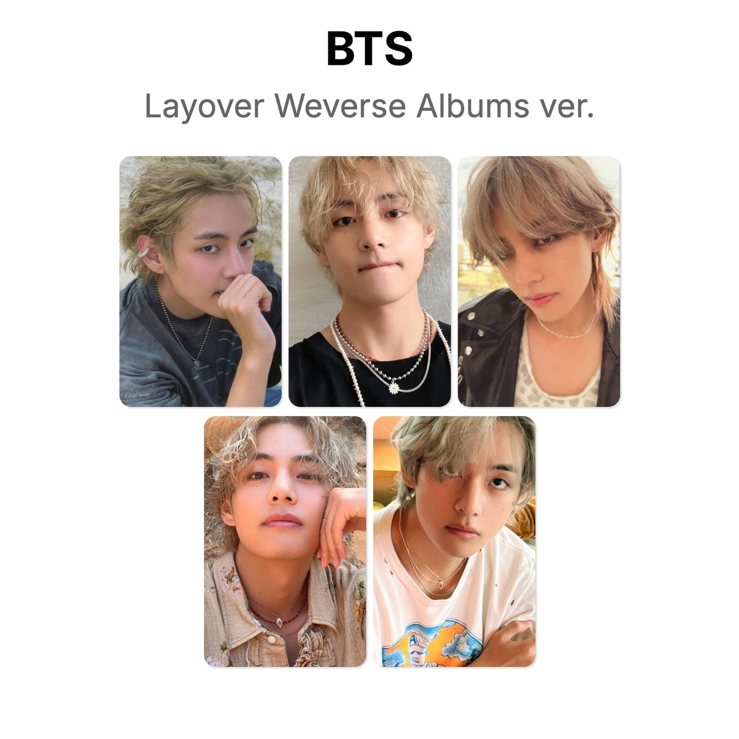 BTS Layover Weverse Albums ver. Official Photocard