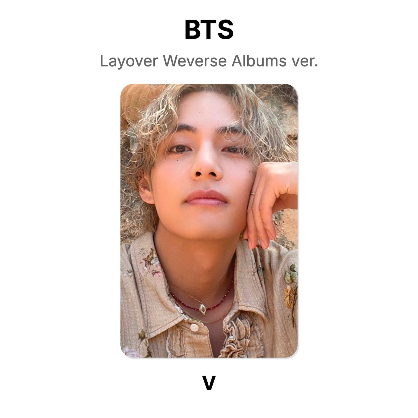 BTS Layover Weverse Albums ver. Official Photocard