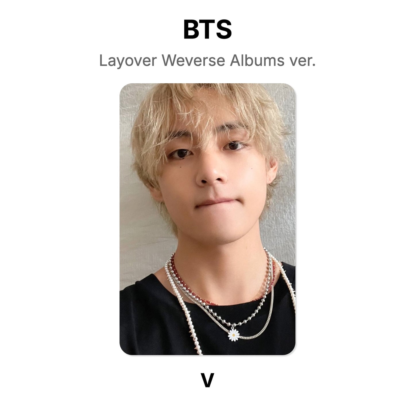 BTS Layover Weverse Albums ver. Official Photocard