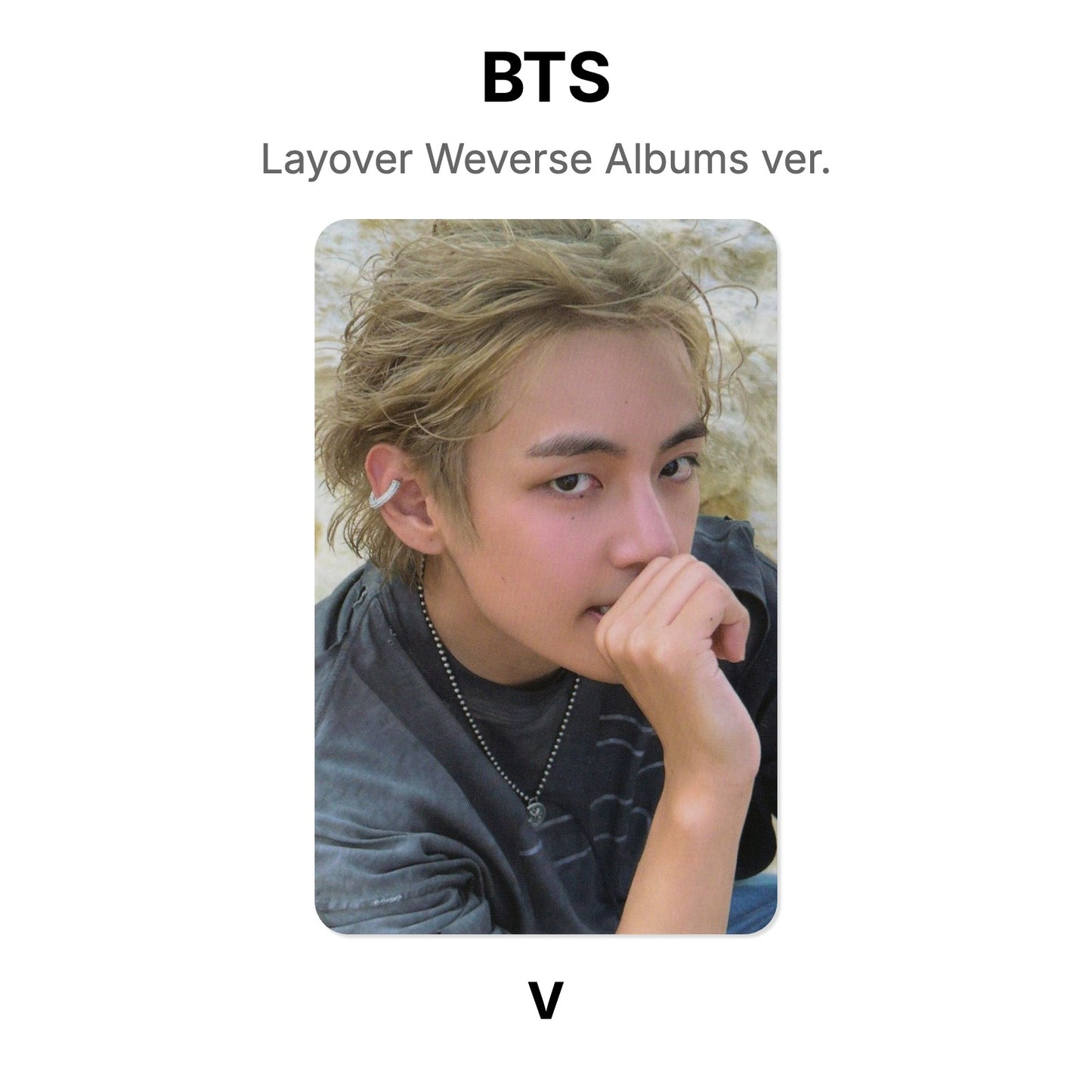 BTS Layover Weverse Albums ver. Official Photocard