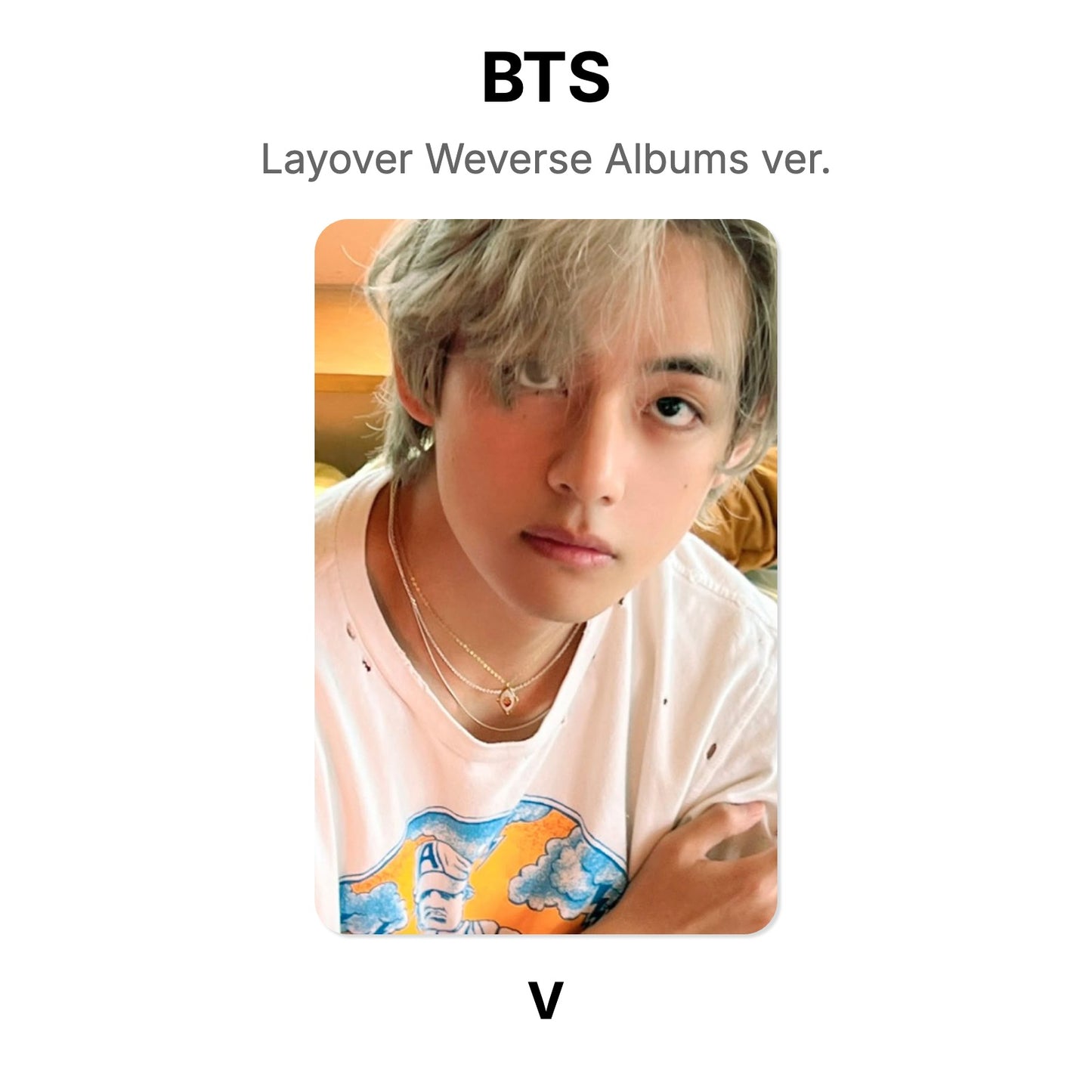 BTS Layover Weverse Albums ver. Official Photocard