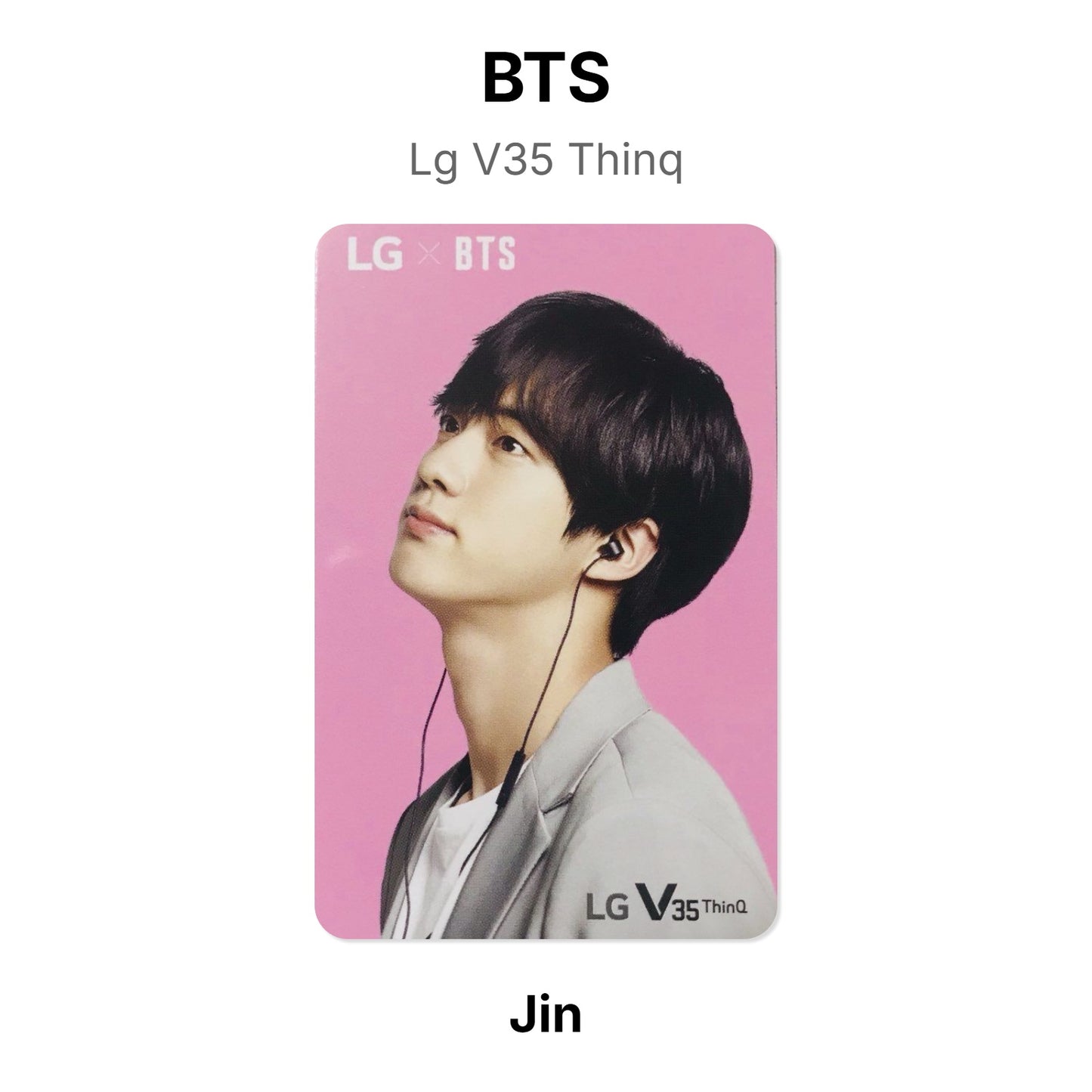 BTS Lg V35 Thinq photocard oficial