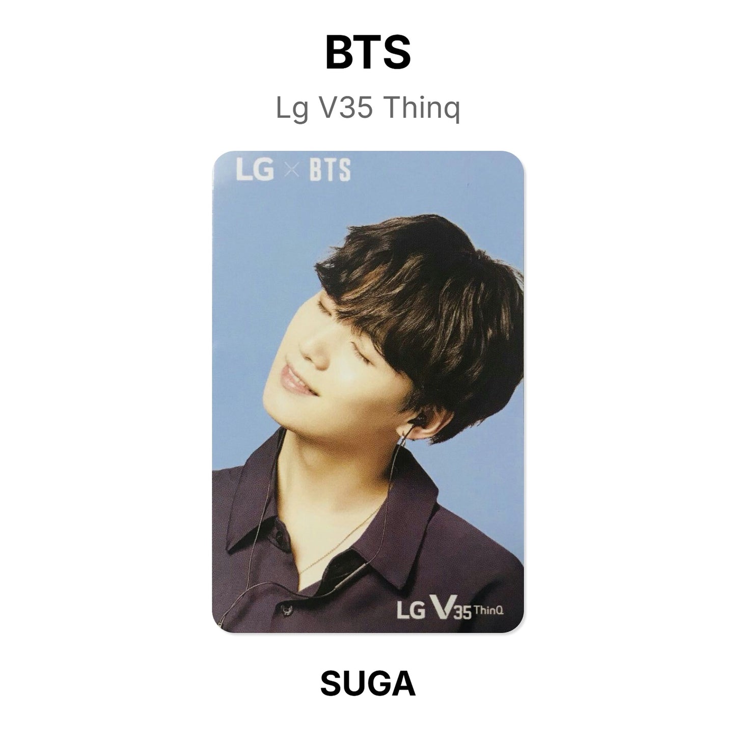 BTS Lg V35 Thinq photocard oficial