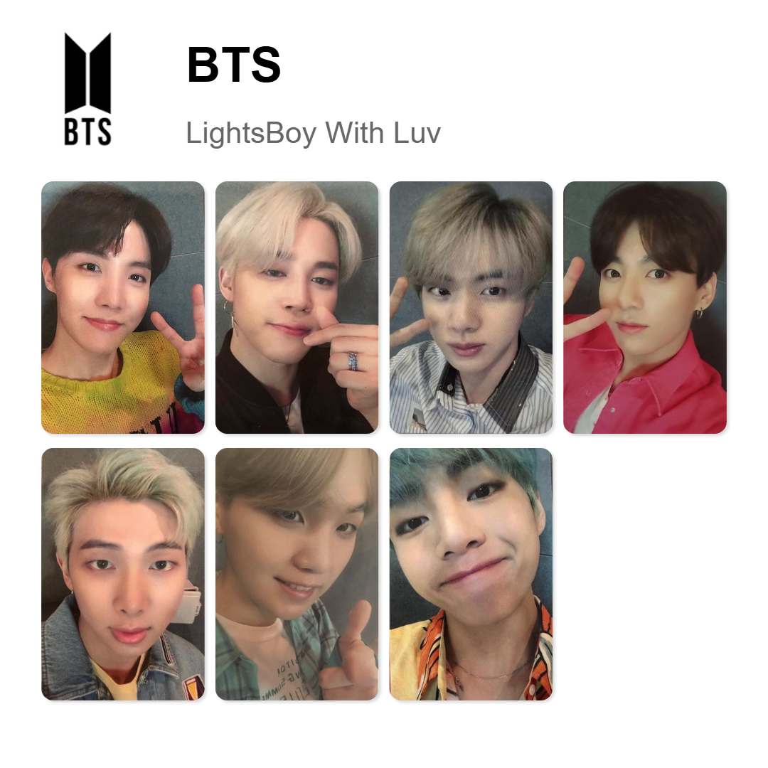BTS Lights/Boy With Luv Offizielle Photocard