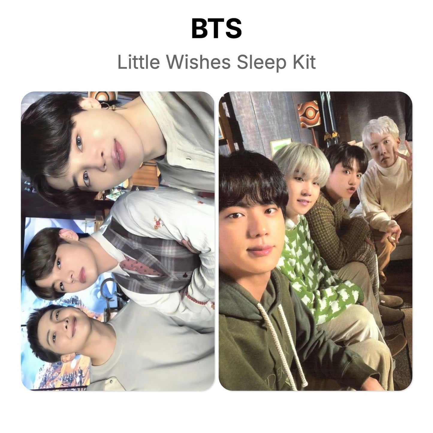 BTS Little Wishes Sleep Kit Official Photocard