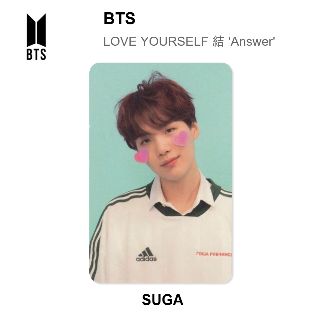 BTS LOVE YOURSELF 結 'Answer' Official Photocard