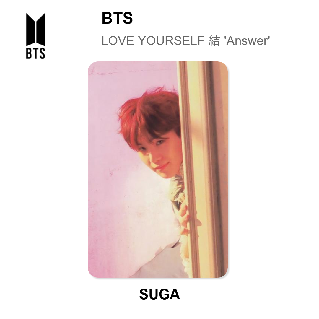 BTS LOVE YOURSELF 結 'Answer' Official Photocard