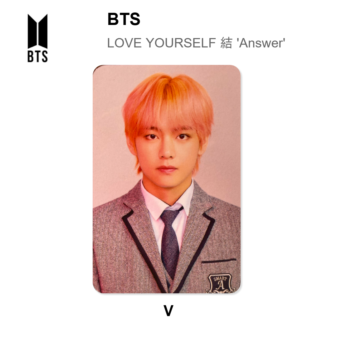 BTS LOVE YOURSELF 結 'Answer' Official Photocard