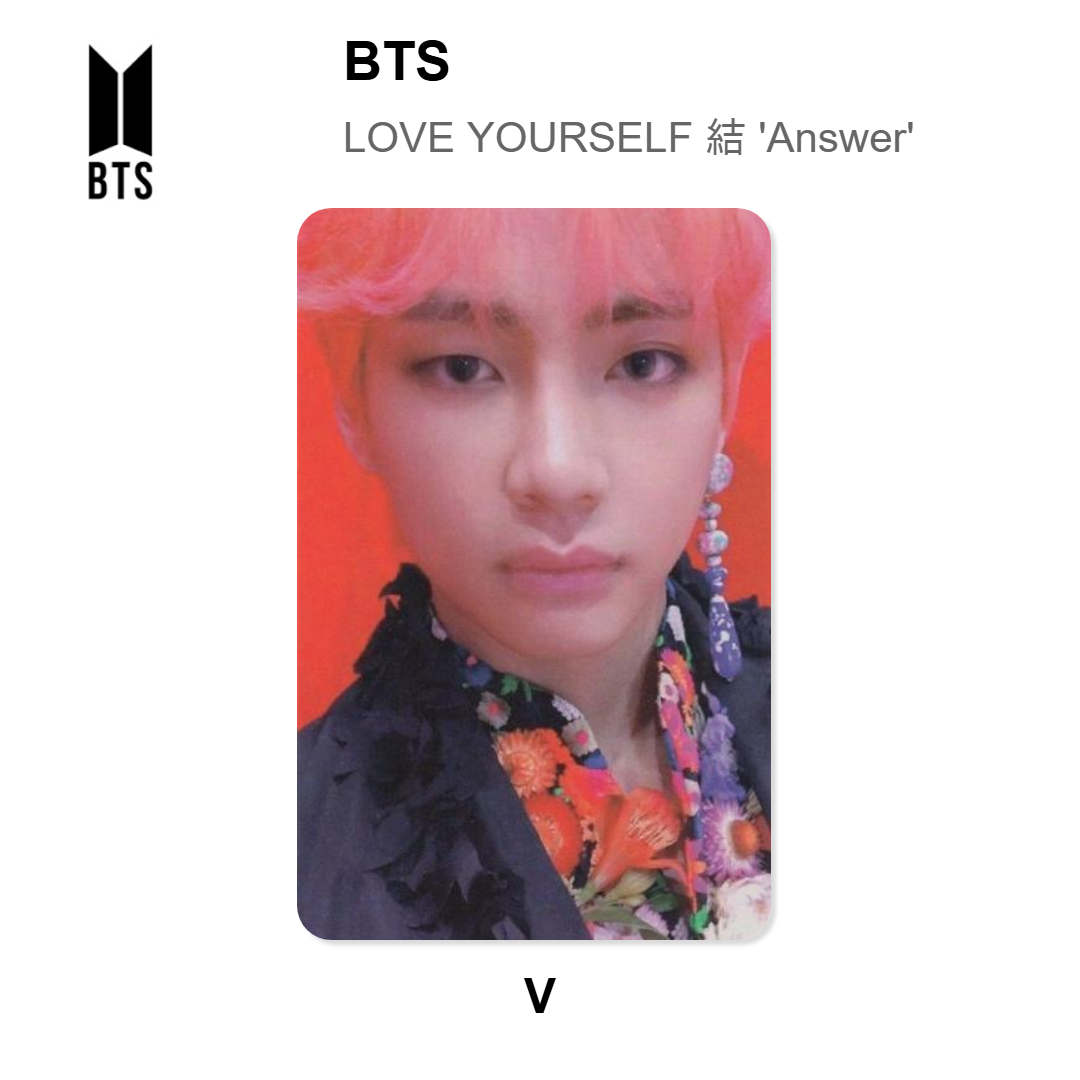 BTS LOVE YOURSELF 結 'Answer' Official Photocard