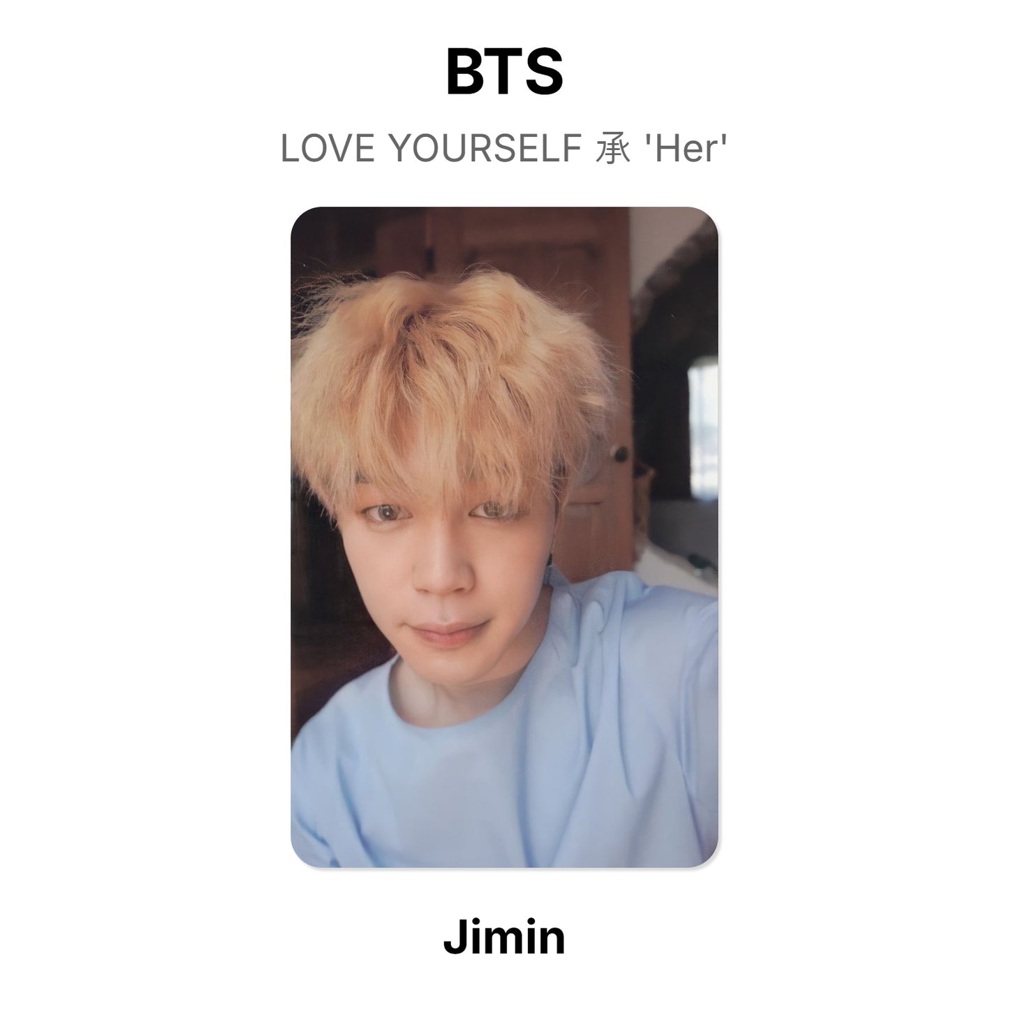 BTS LOVE YOURSELF 承 'Her' Offizielle Photocard