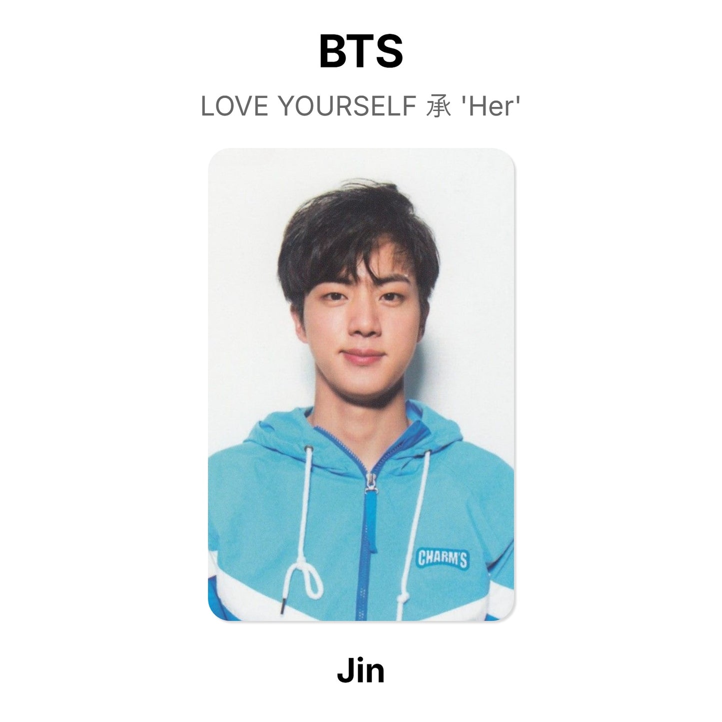 BTS LOVE YOURSELF 承 'Her' Offizielle Photocard
