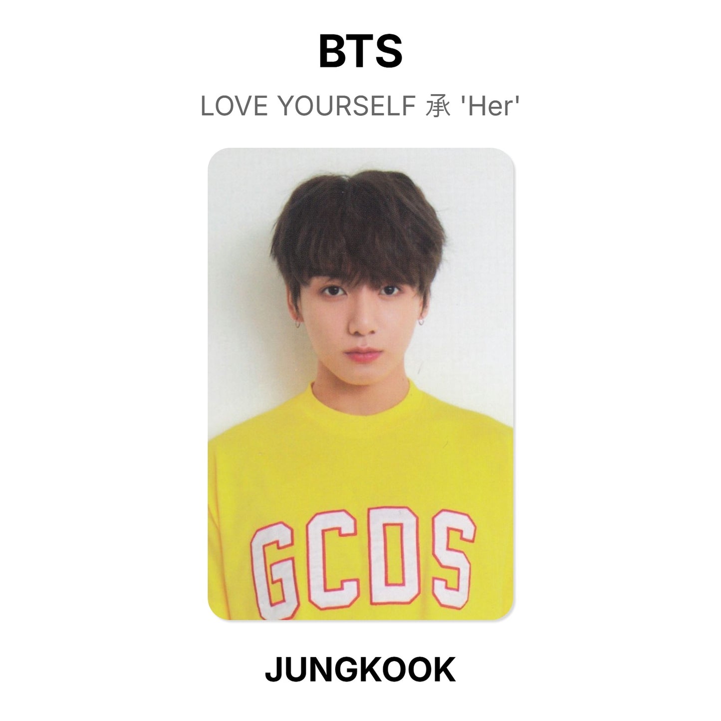 BTS LOVE YOURSELF 承 'Her' Offizielle Photocard