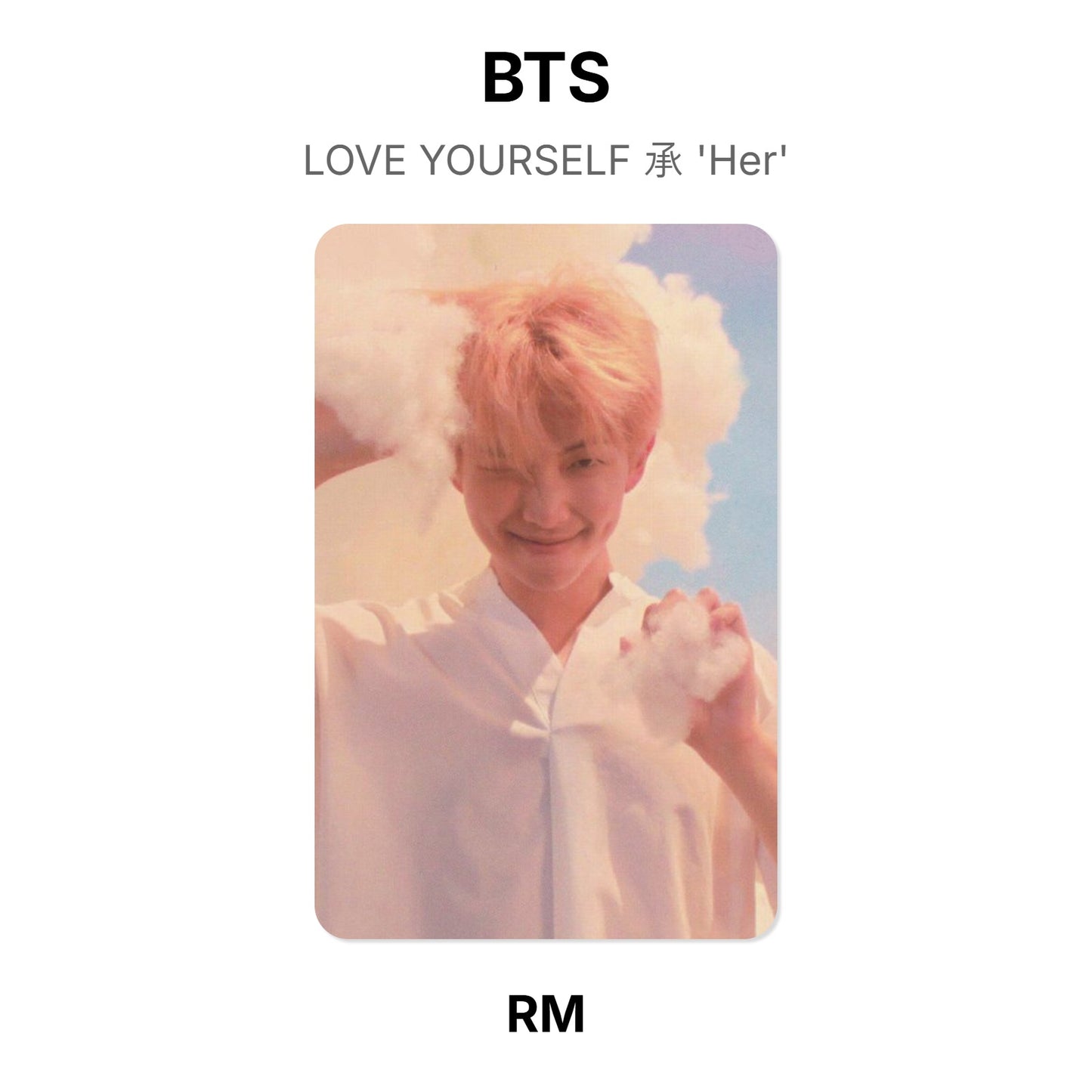 BTS LOVE YOURSELF 承 'Her' Offizielle Photocard