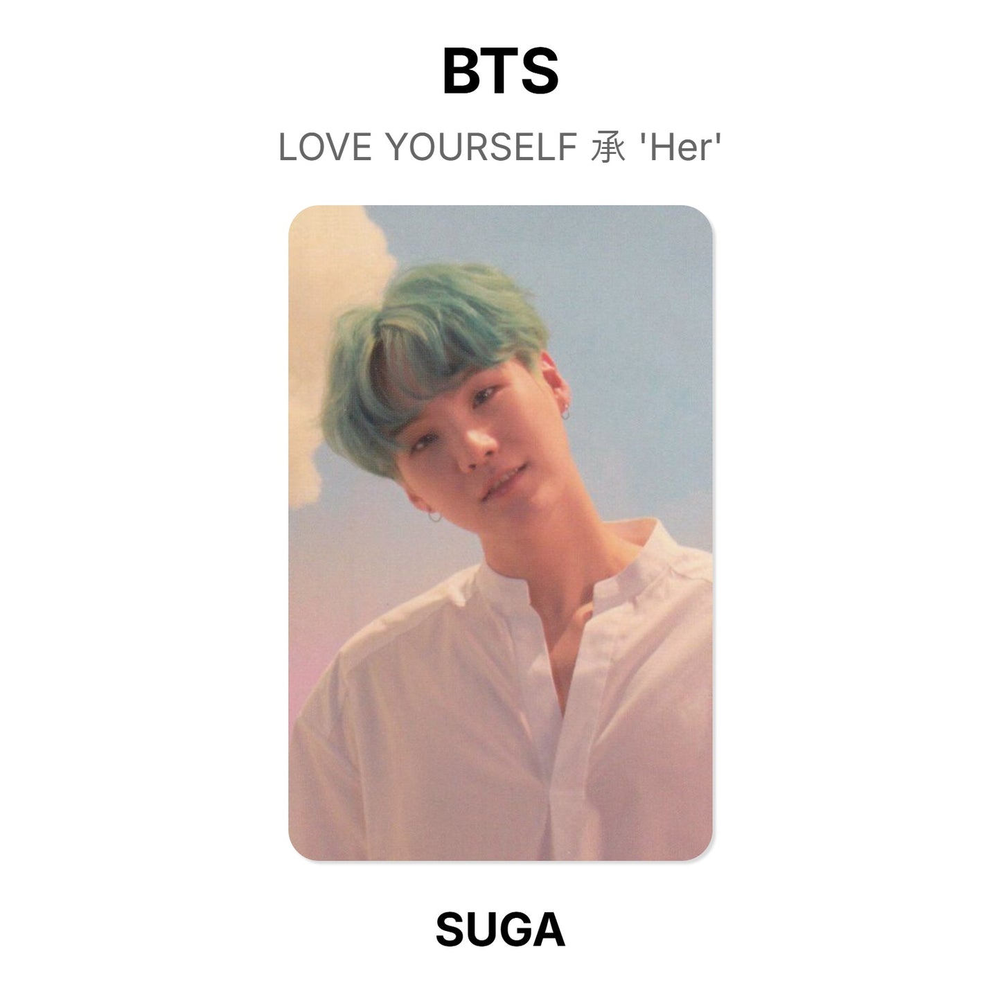 BTS LOVE YOURSELF 承 'Her' Offizielle Photocard