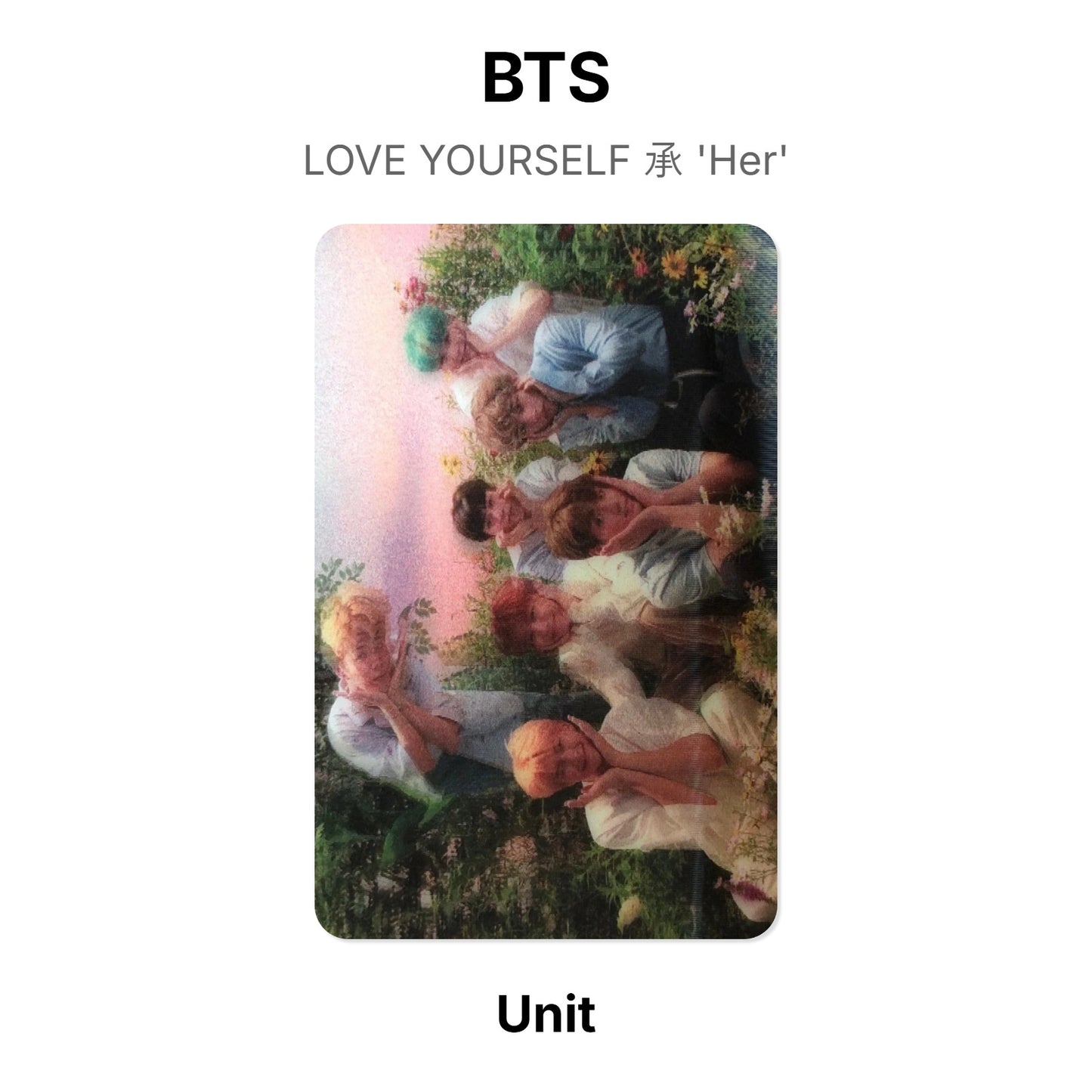 BTS LOVE YOURSELF 承 'Her' Offizielle Photocard