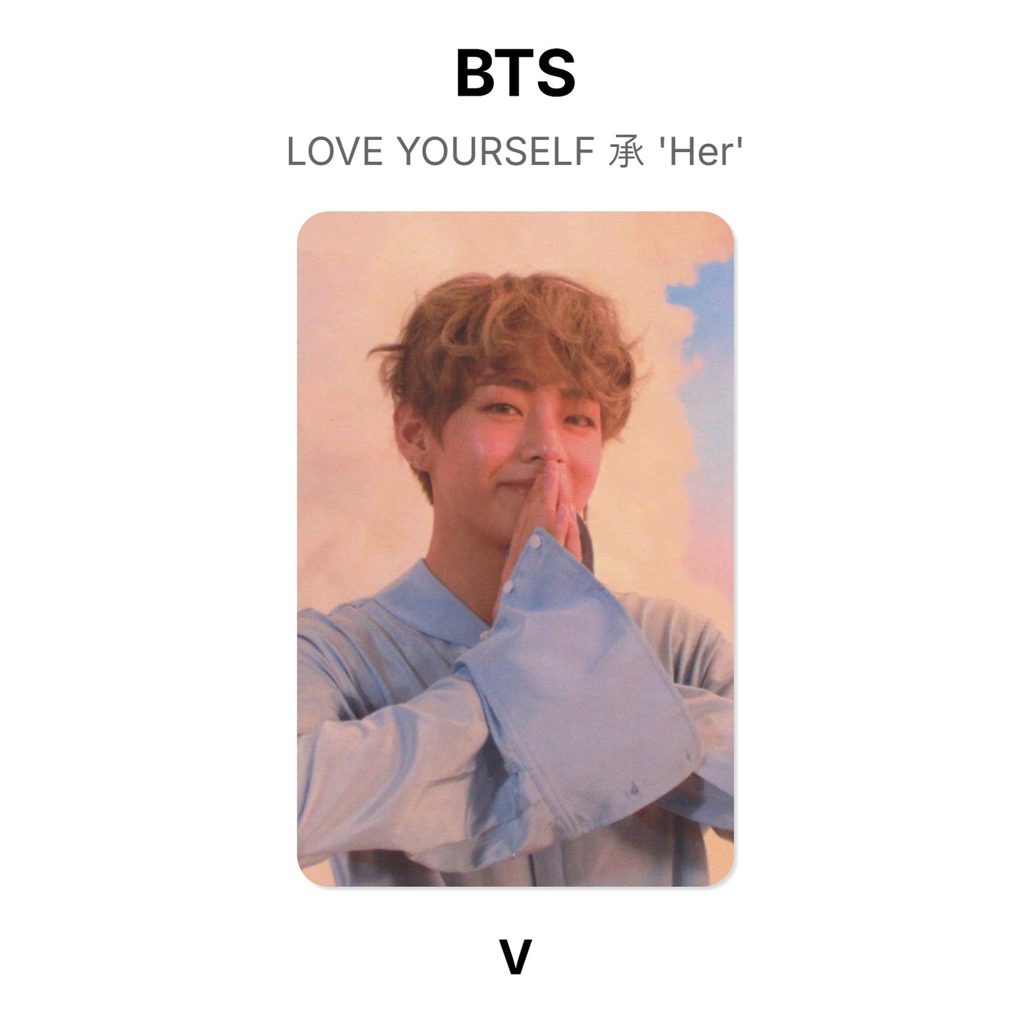 BTS LOVE YOURSELF 承 'Her' Offizielle Photocard
