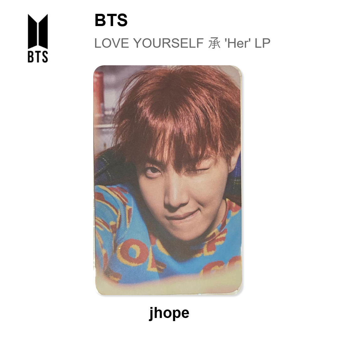 BTS LOVE YOURSELF 承 'Her' LP Official Photocard